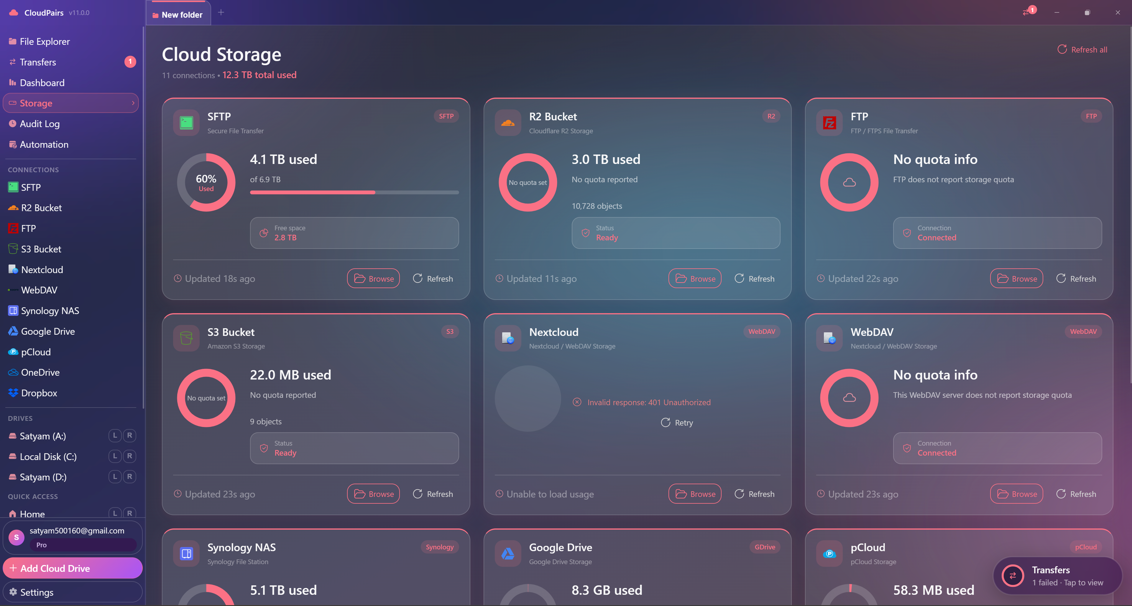 CloudPairs Storage