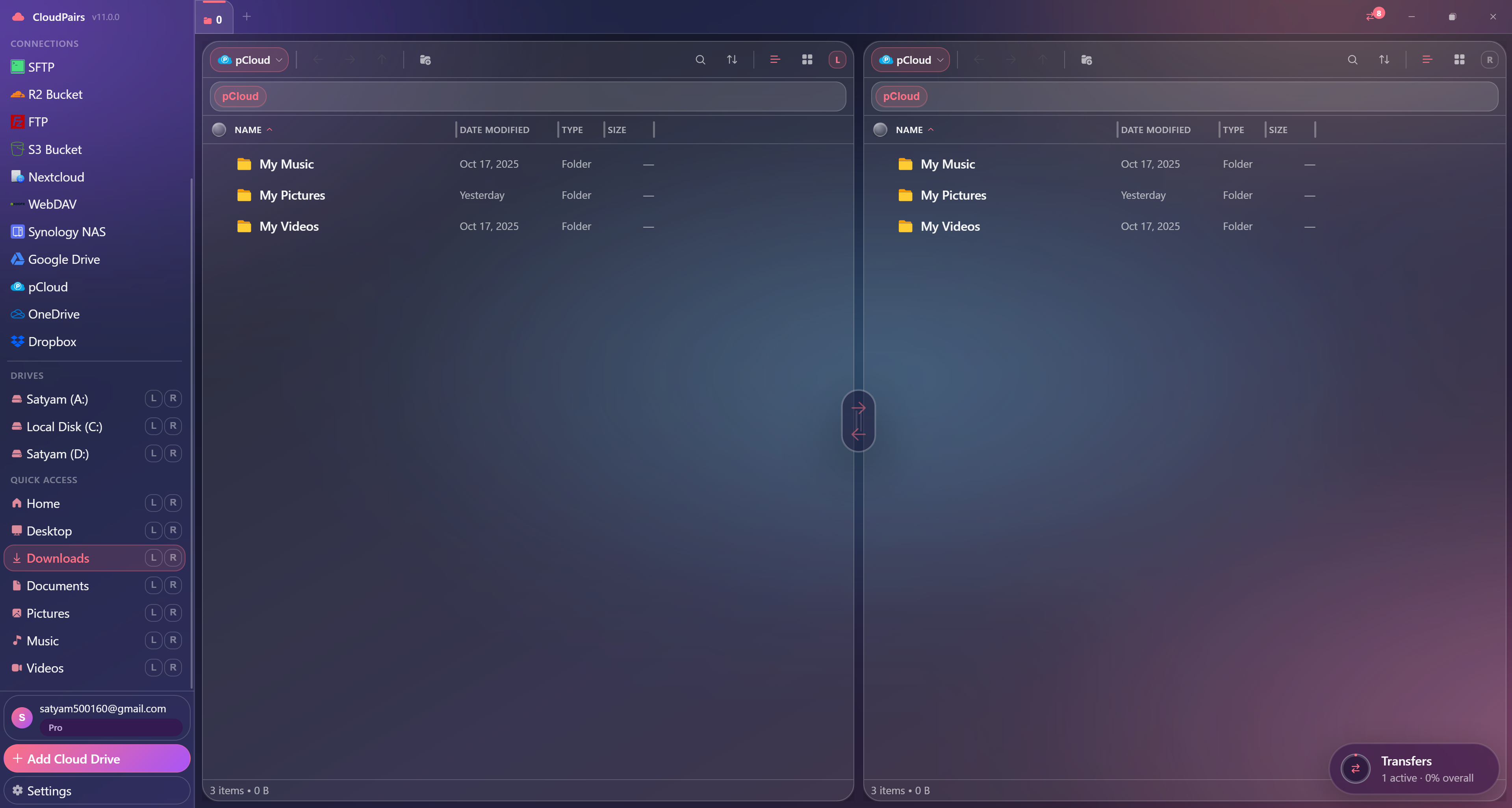 CloudPairs pCloud file manager