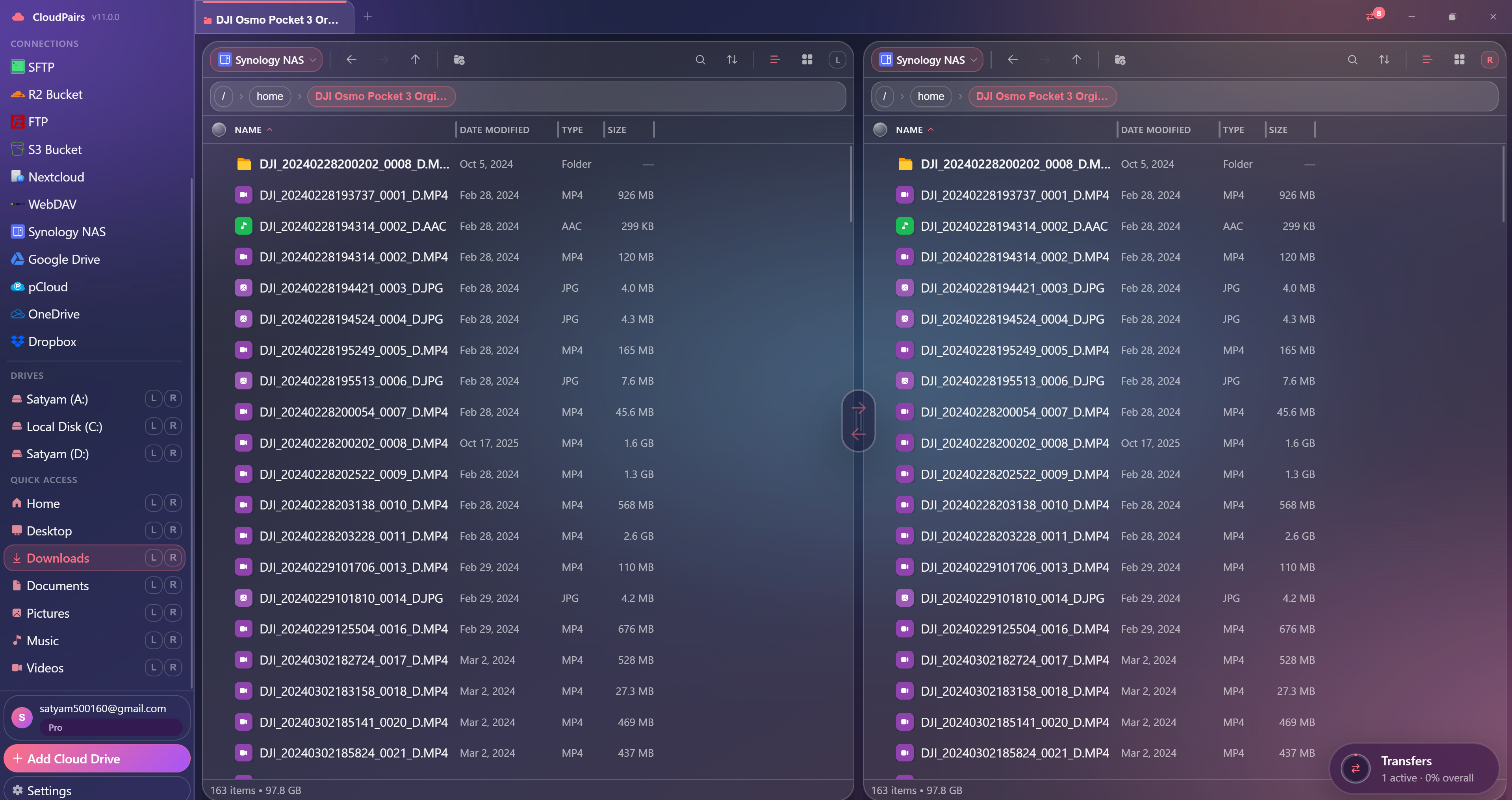 CloudPairs Synology NAS file manager